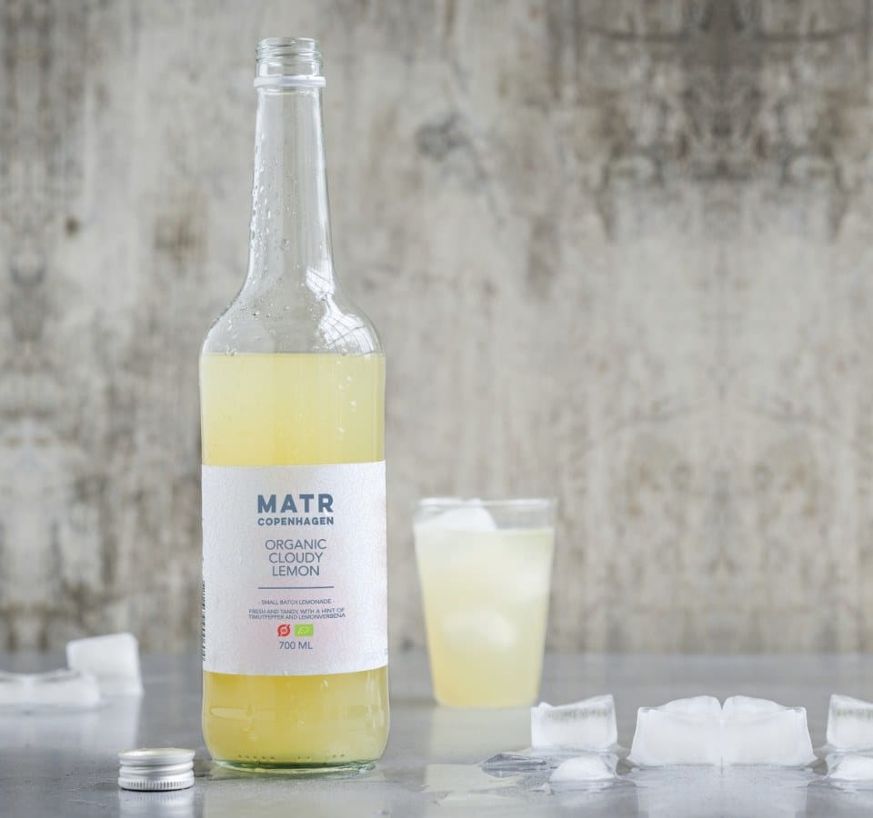 Økologisk citron lemonade glasflaske - small batch