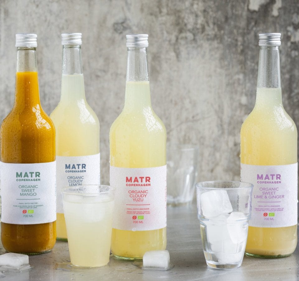 Økologisk lemonade og nektar i glasflaske - small batch
